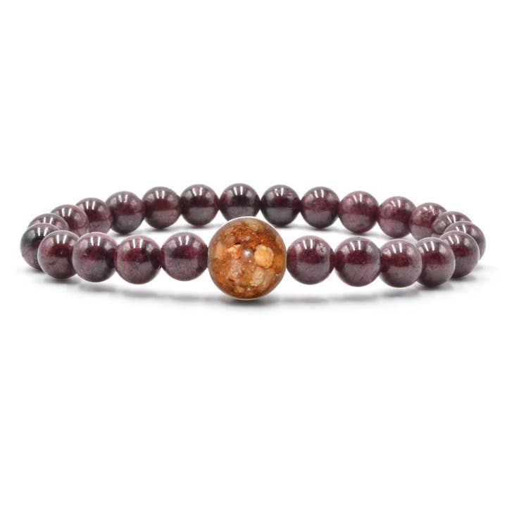 Draag een echt stukje South Carolina - Granaat voor wholesale door Homes Bracelets