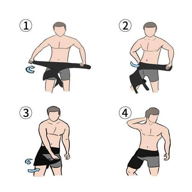 VIGOR - Wholesale Fitness Equipment - Thigh Compression Wrap, Adjustable Hip Joint Support Sciatic Nerve Brace for Pulled Groin Muscle Strain Sciatica(10 Pack)3