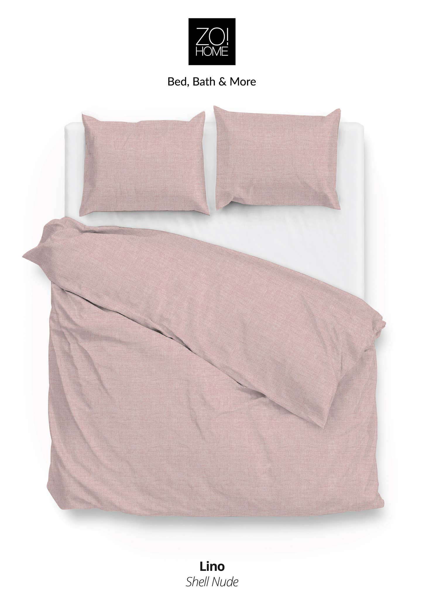 Heckettlane - Wholesale Duvet Cover - Lino Bettwäsche (German version) 200 Shell Nude0