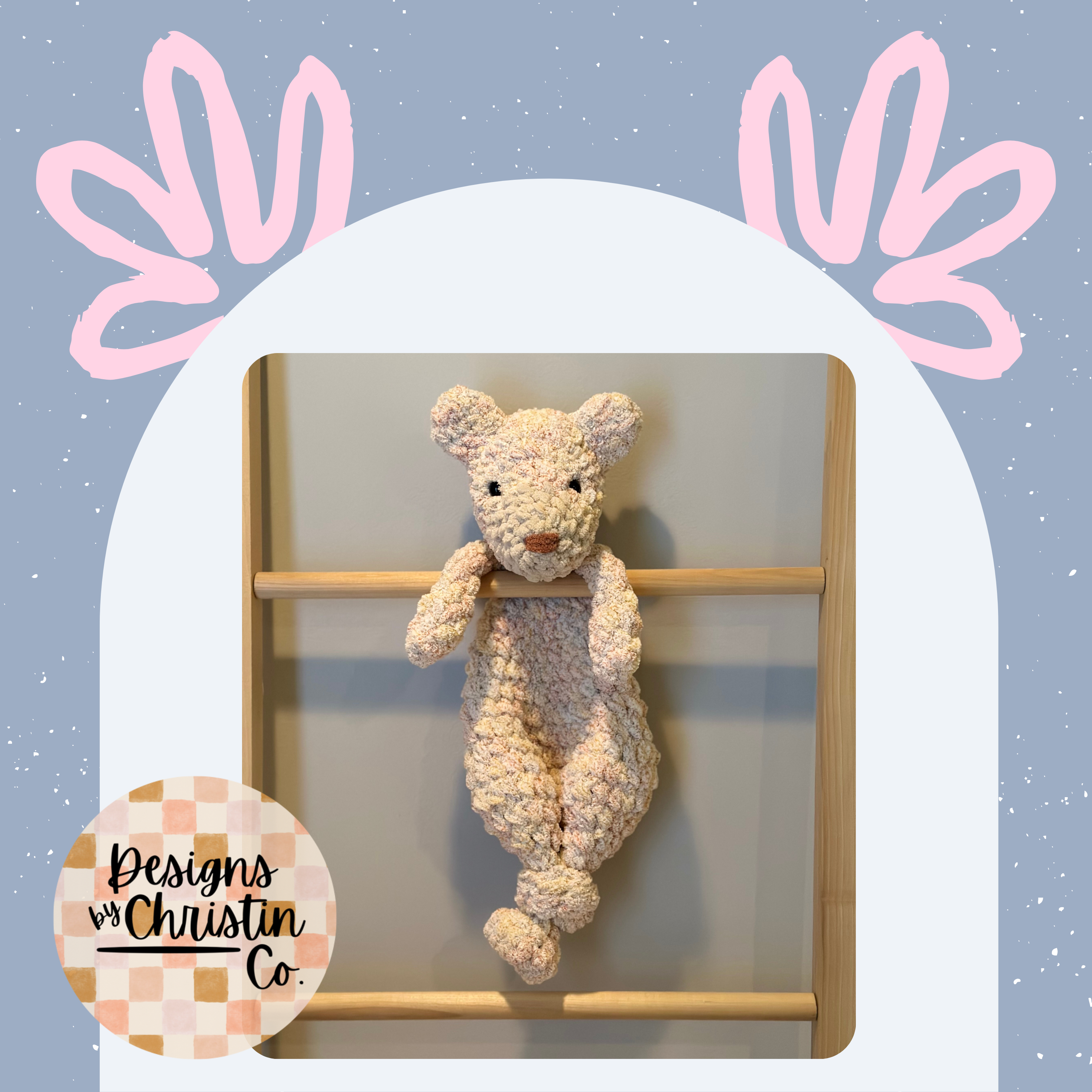 Designs by Christin Co. - Venta al por mayor Peluche - Niños y bebés - Manta Body Ever Bear | Oso de ganchillo hecho a mano1