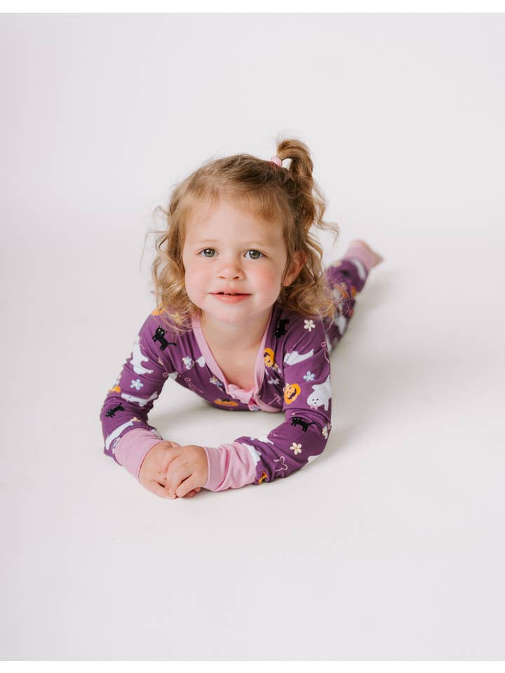 Toast + Jams - Wholesale Sleepwear Set - Kids - Girlie Ghost Jam Set2