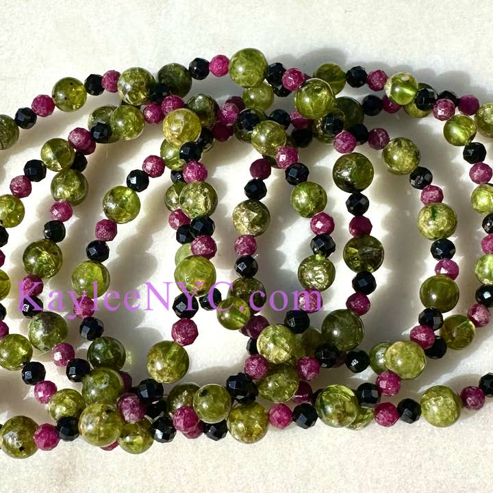 KayleeNYC - Wholesale Beaded Bracelet - Natural Crystal Leo Zodiac Stretch Bracelet2