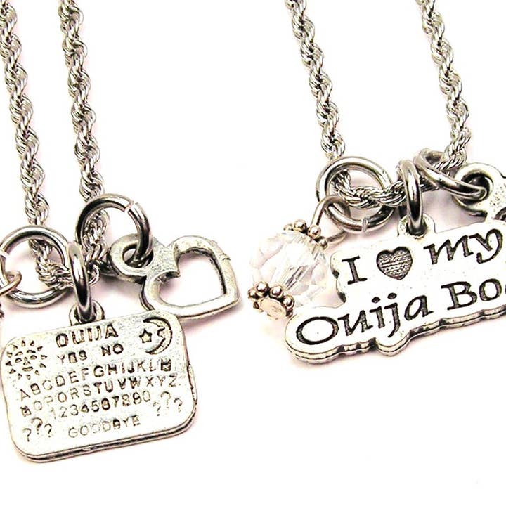 Ensemble de colliers chaîne corde Ouija Board Spirit Board Séance pour la vente par Chubby Chico Charms