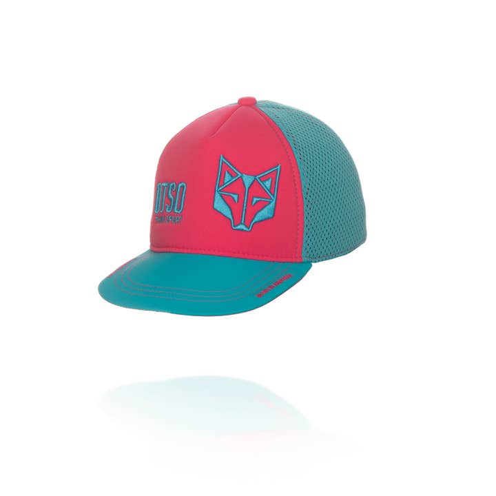 OTSO - Wholesale Trucker Hat - Unisex - Snapback Cap Fluo Pink//Light Blue2