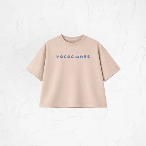 T-shirt graphique - Vacaciones pour la vente par Cotton Bloom Clothing