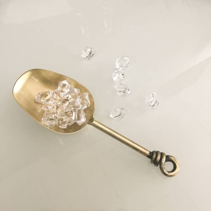 India Handicrafts Inc - Wholesale Ice Cream Scoop - Golden Knot Ice Scoop