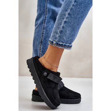 No Doubt Shoes – wholesale Träskor – dam – DAMTOFFLOR MED FUSKPÄLSFODER BEKVÄMA SLIP-IN MULE SLIDER TRÄSKOR18