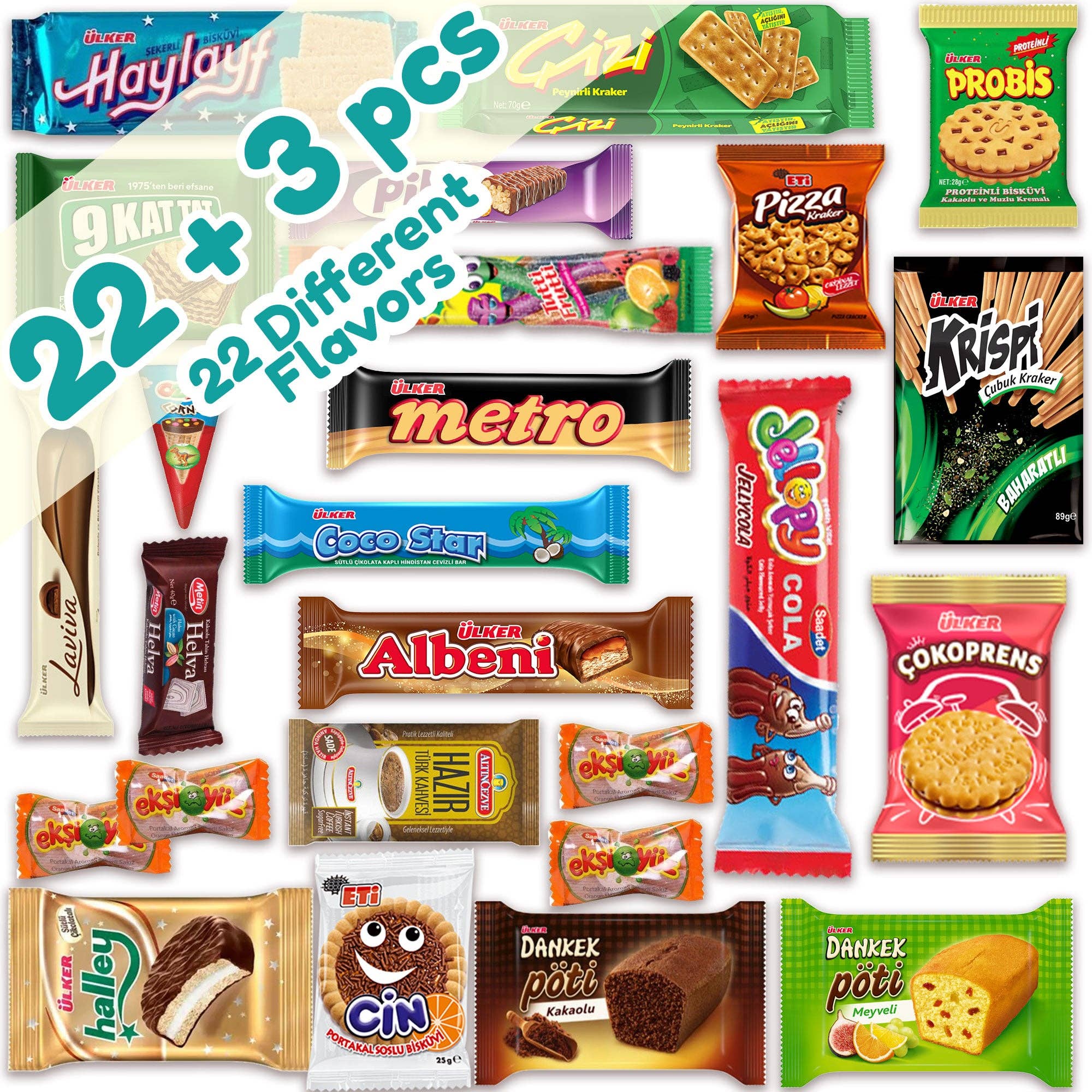 Ceres Gourmet - Vente Coffrets cadeaux - Boîtes de snacks du monde entier – 22 snacks6