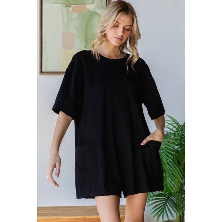 Mono de punto de manga corta con espalda abierta para venta al por mayor de Veveret