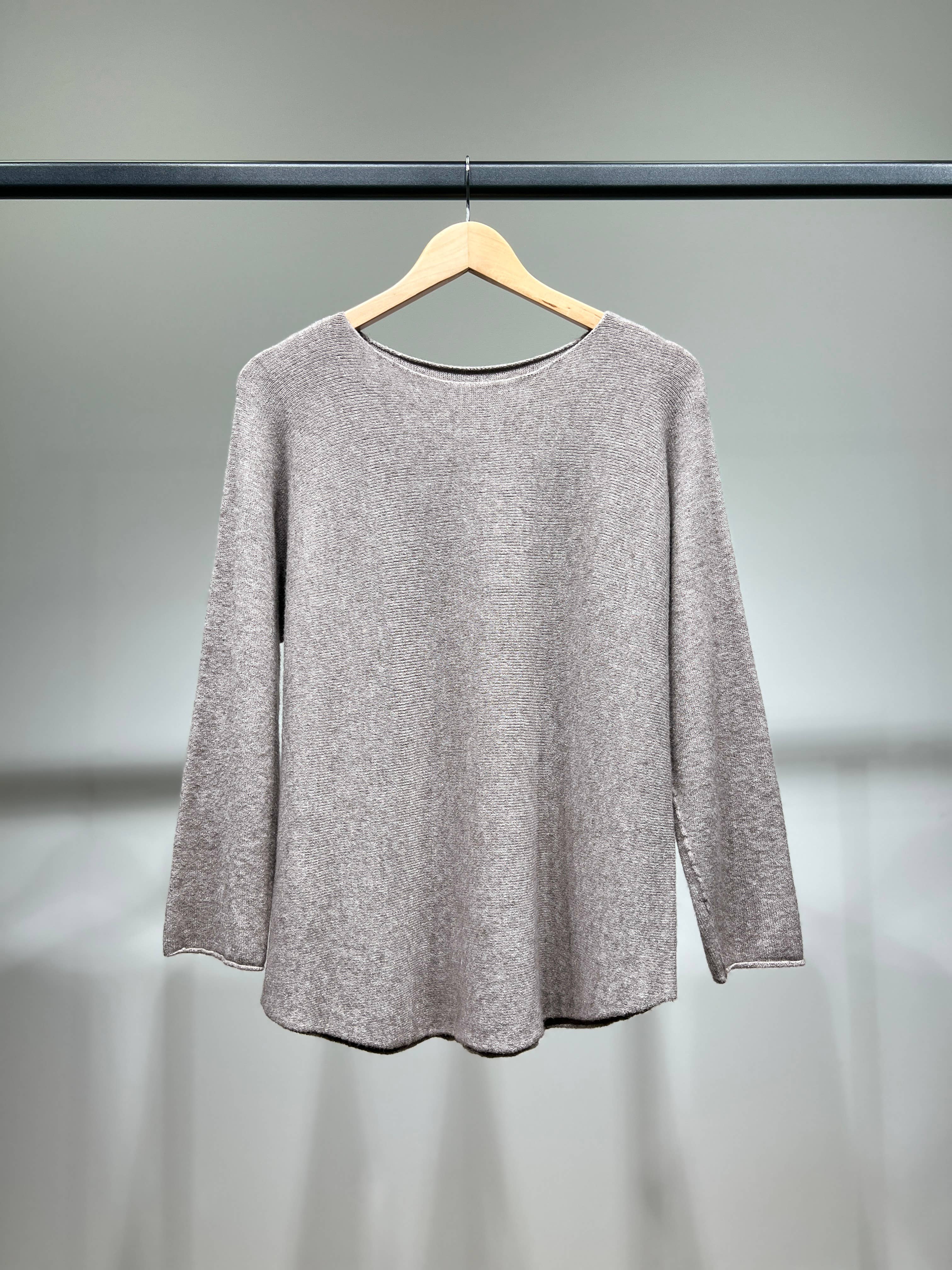 L'Emotion - Vendita all'ingrosso Maglione tricot - Donna - Maglione lavorato a maglia a maniche lunghe con scollo tondo in viscosa     12