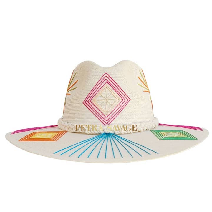 Aglaea Straw Indiana Crown Hat for wholesale by PETRA SAVAGE