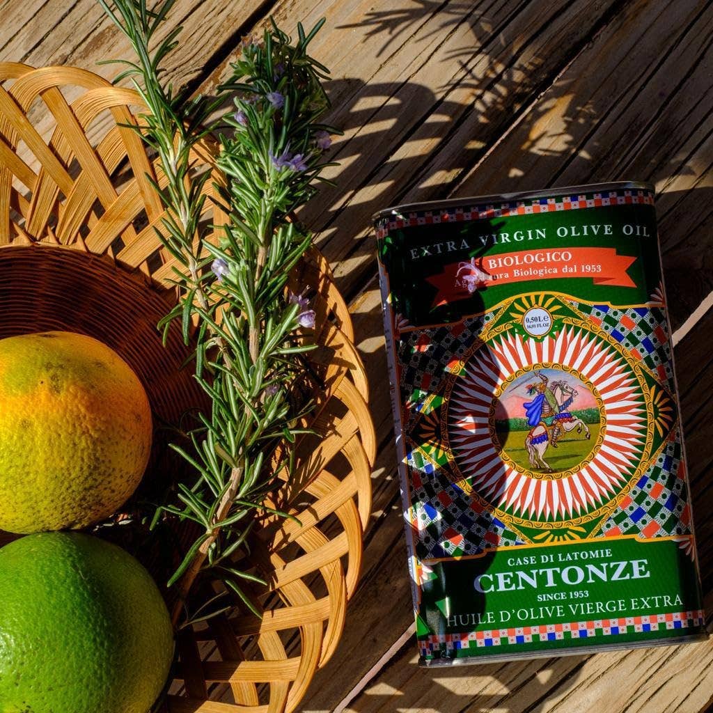 Ciao Imports - Wholesale Olive Oil - Centonze, 'Case di Latomie' Organic Extra Virgin Olive Oil, Iconic Tin (500ml/16.9 fl oz)4