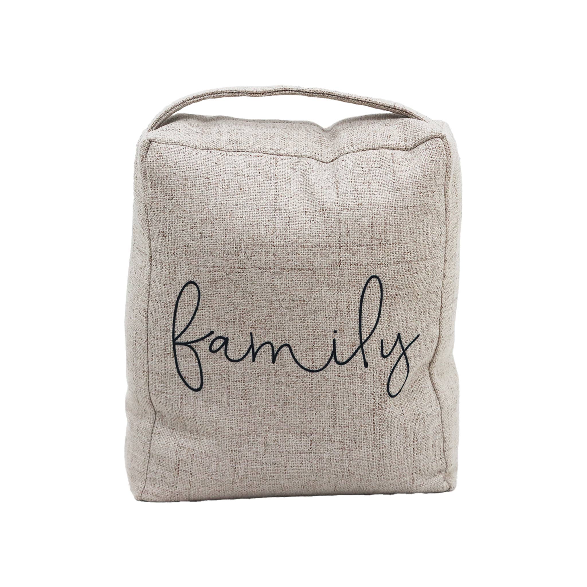 Paris Loft Inc - Wholesale Door Stop - Family Decorative Weighted Fabric Door Stop with Handle2