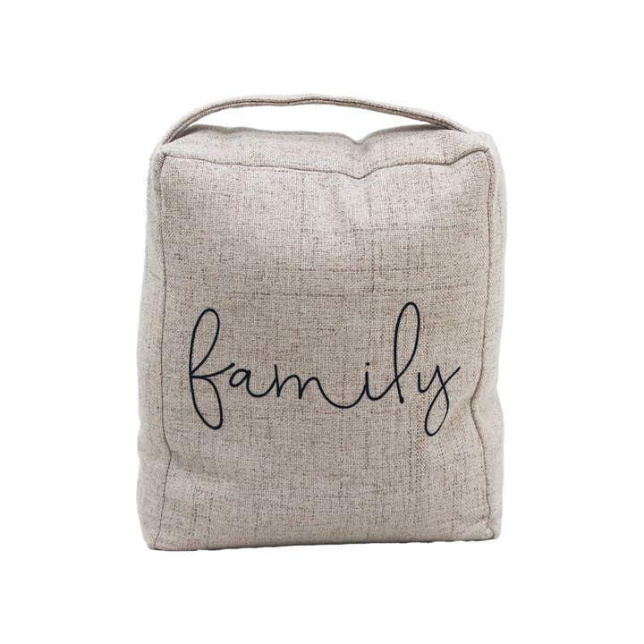 Paris Loft Inc - Wholesale Door Stop - Family Decorative Weighted Fabric Door Stop with Handle2