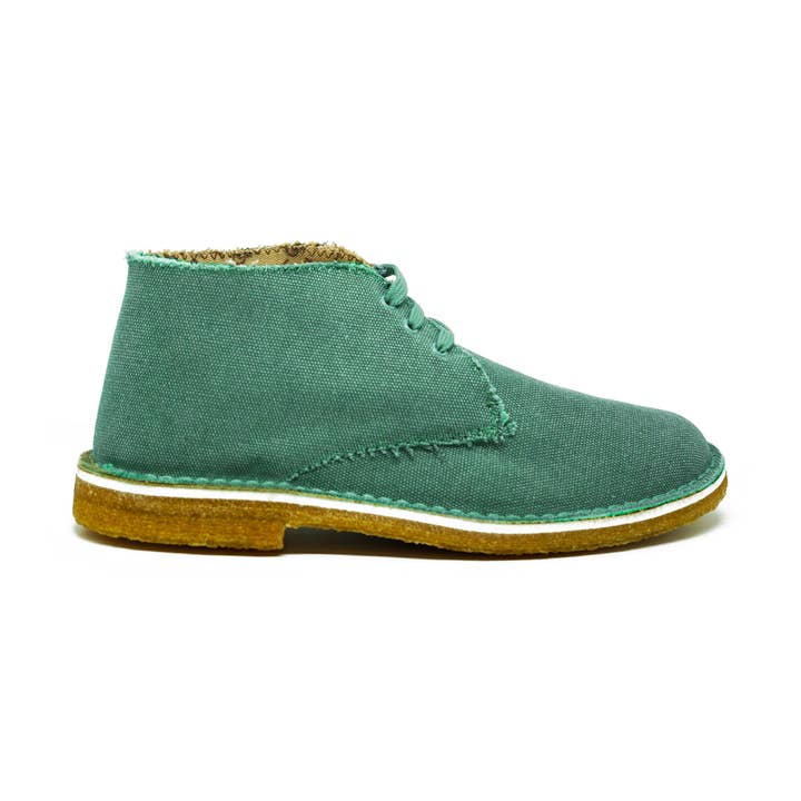 Bamboo Cane® ankle boot cod. CB 062-P-EMERALD for wholesale by Cannadibambù