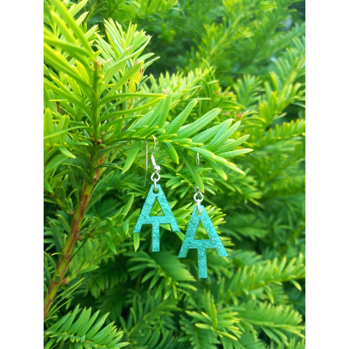 Jp Handmade - Wholesale Dangle Earrings - Appalachian Trail Resin Drop Earrings Green