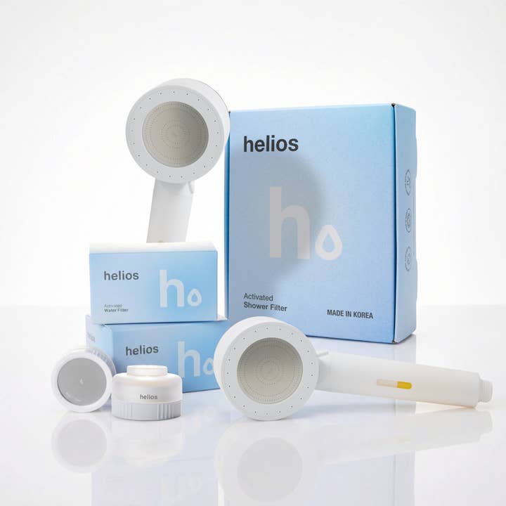 Helios Vitamin C Infusion Showerhead Filter + Skincare Sink Filter Bundle (4 Pack) for wholesale by Helios Filter