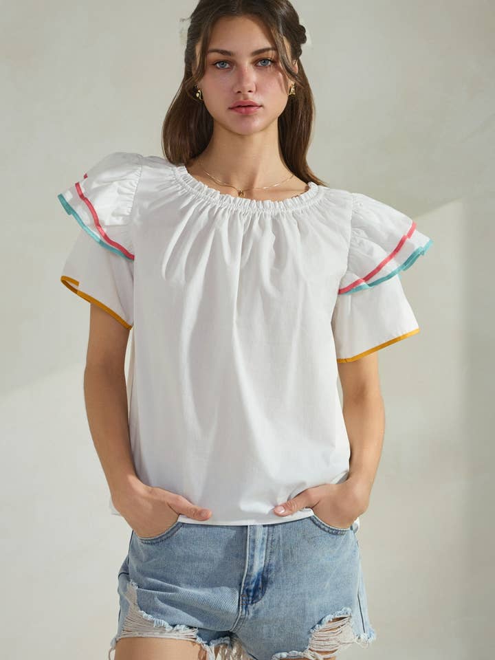 Solid Poplin Blouse for wholesale by Oddi