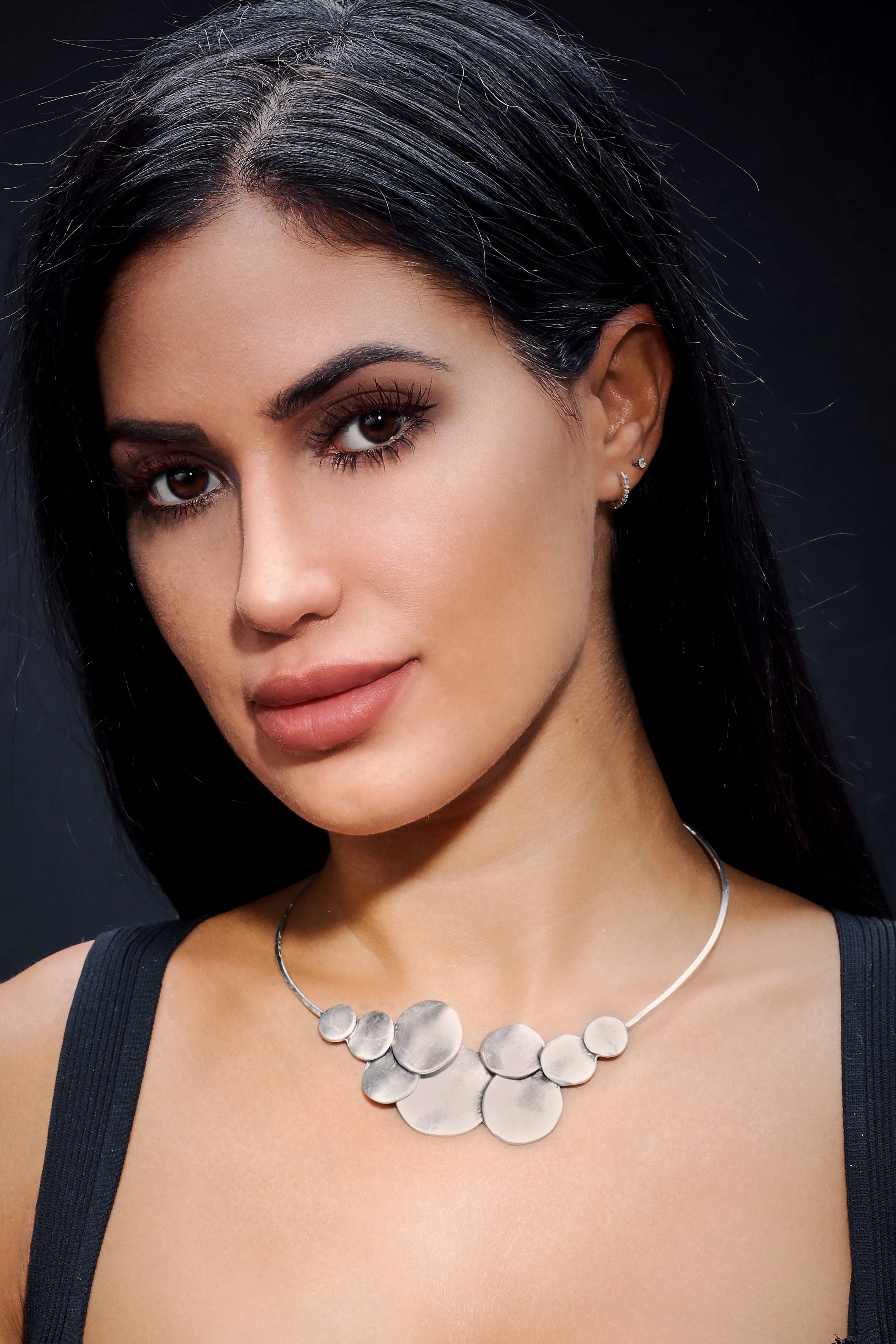 Chanour – Großhandel Halsband/Collier – Handgefertigte Zinnkette - 032-1032A2