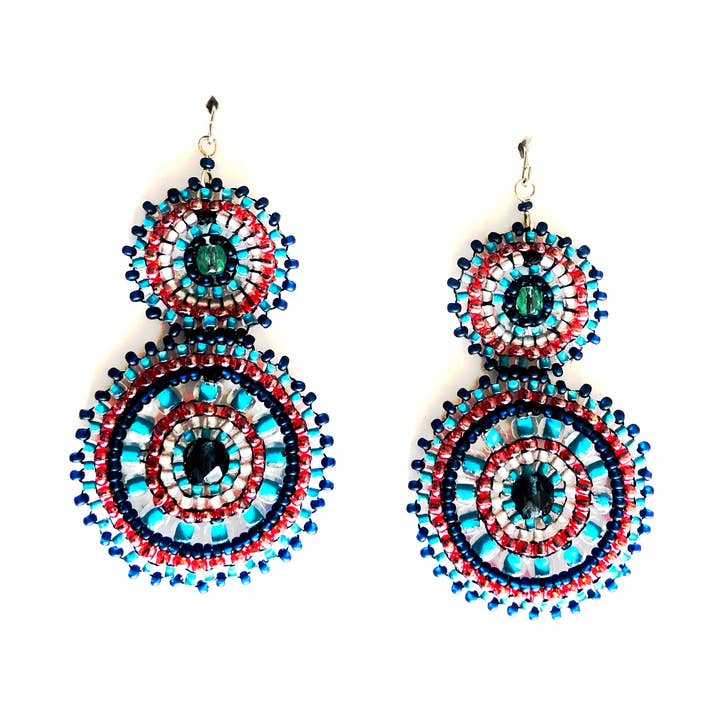 Orecchino di perline, accattivante, stile americano per la vendita all'ingrosso da parte di KVZ Designs