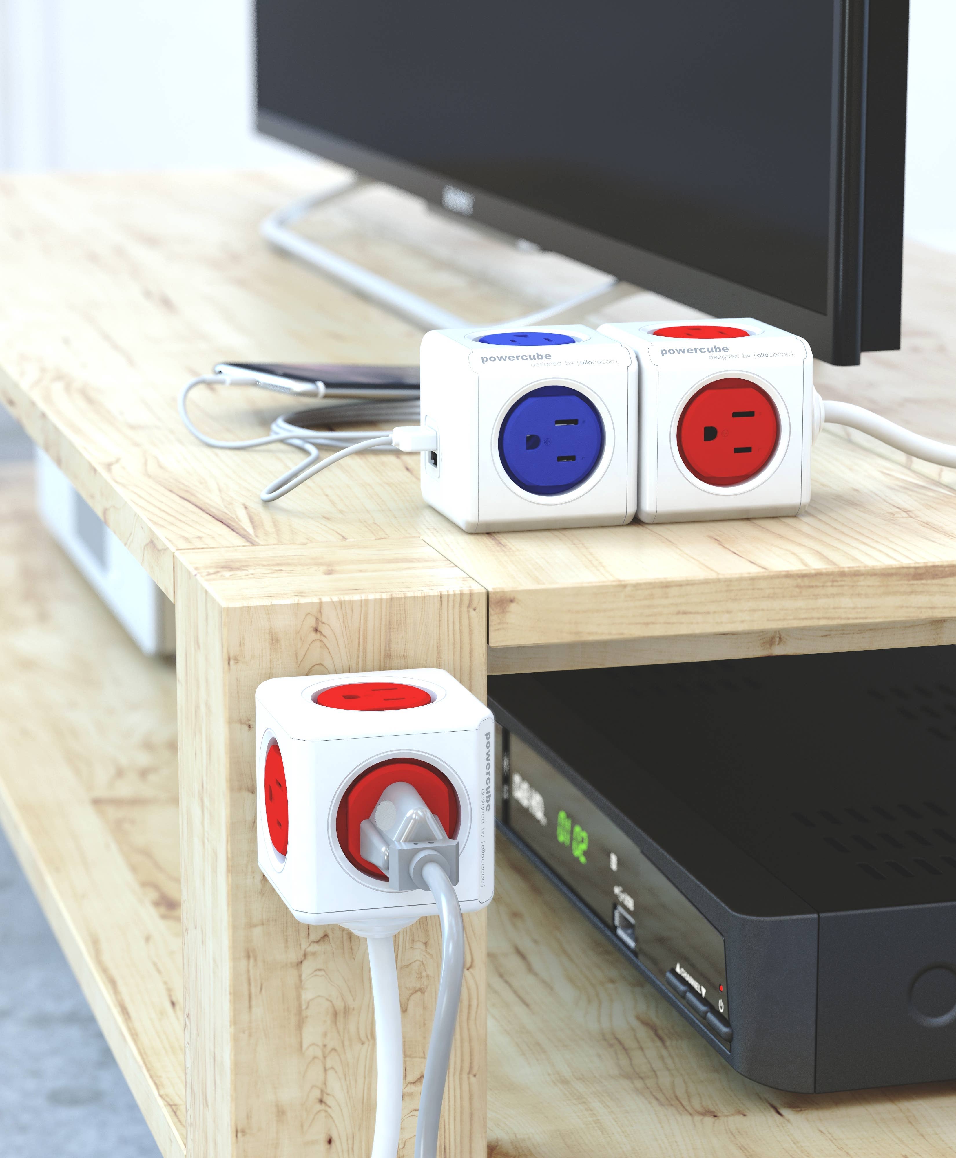 Allocacoc DesignNest - Venta al por mayor Adaptador de corriente - PowerCube Extended - Protector contra sobretensiones de 5 tomas con cable de 1,5 m10