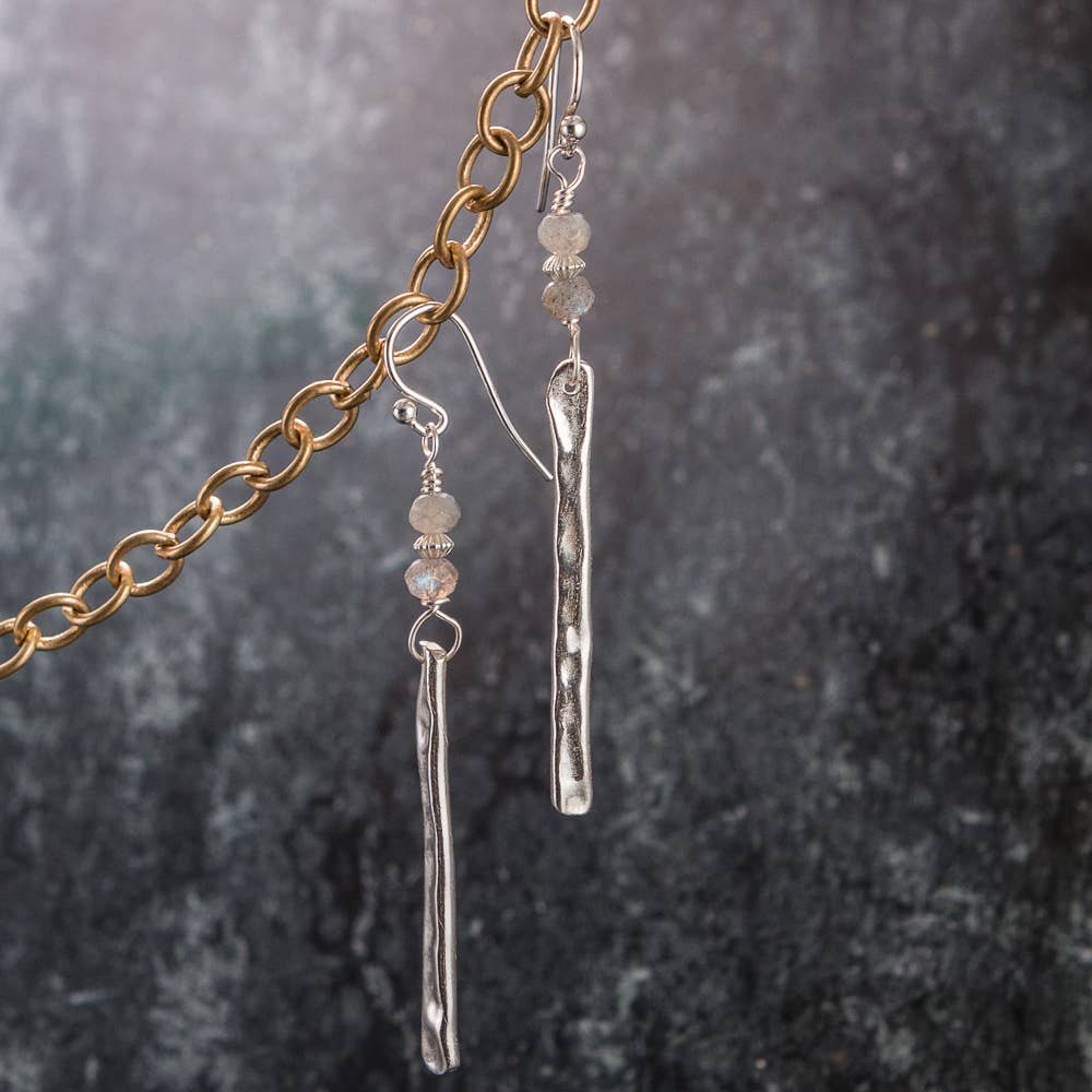 Felicity Jewelry Designs - Wholesale Dangle Earrings - Annie - Silver Stick Earrings0