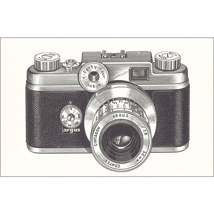 Tarjeta postal PH-279 Cámara Argus para venta al por mayor de Found Image Press