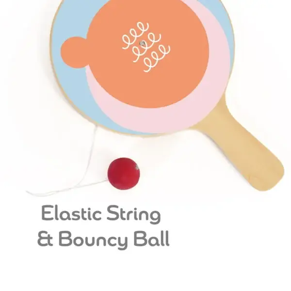 Hippychick - Wholesale Wood Toy - Kids - Classic World Paddle Ball Wooden Hand-Eye Coordination Toy2