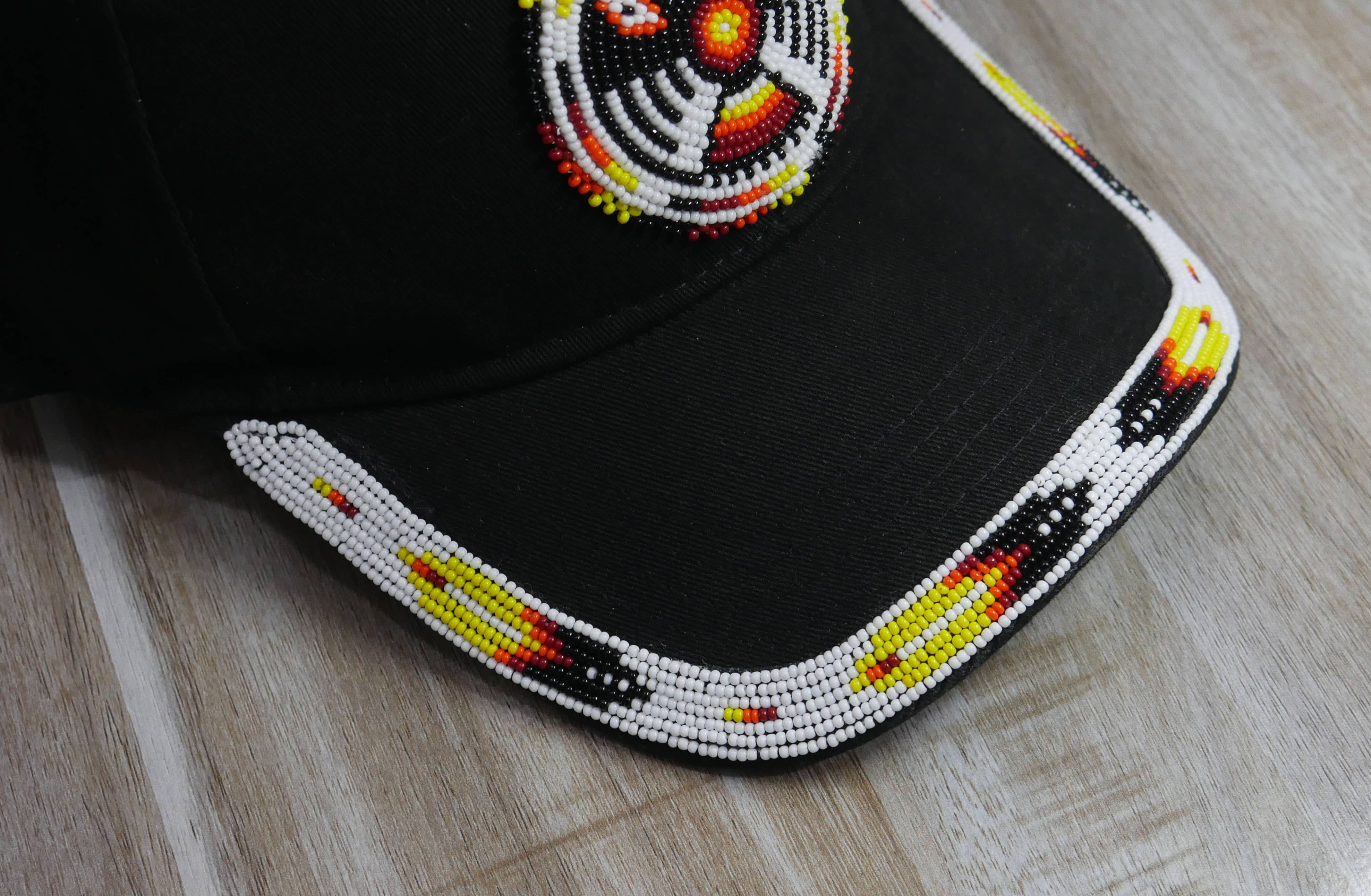 KANGURAH - Wholesale Baseball Cap - Unisex - Native American Beaded cap Beaded Baseball cap Beaded Hat  2