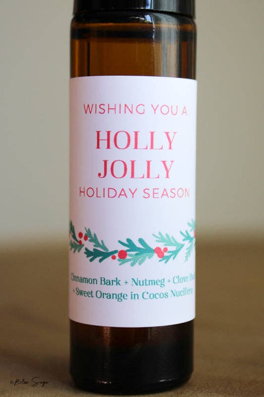 Blue Sage - Wholesale Essential Oil Roll-On - Holly Jolly Holiday Essential Oil Roller Gift | Aromatherapy1