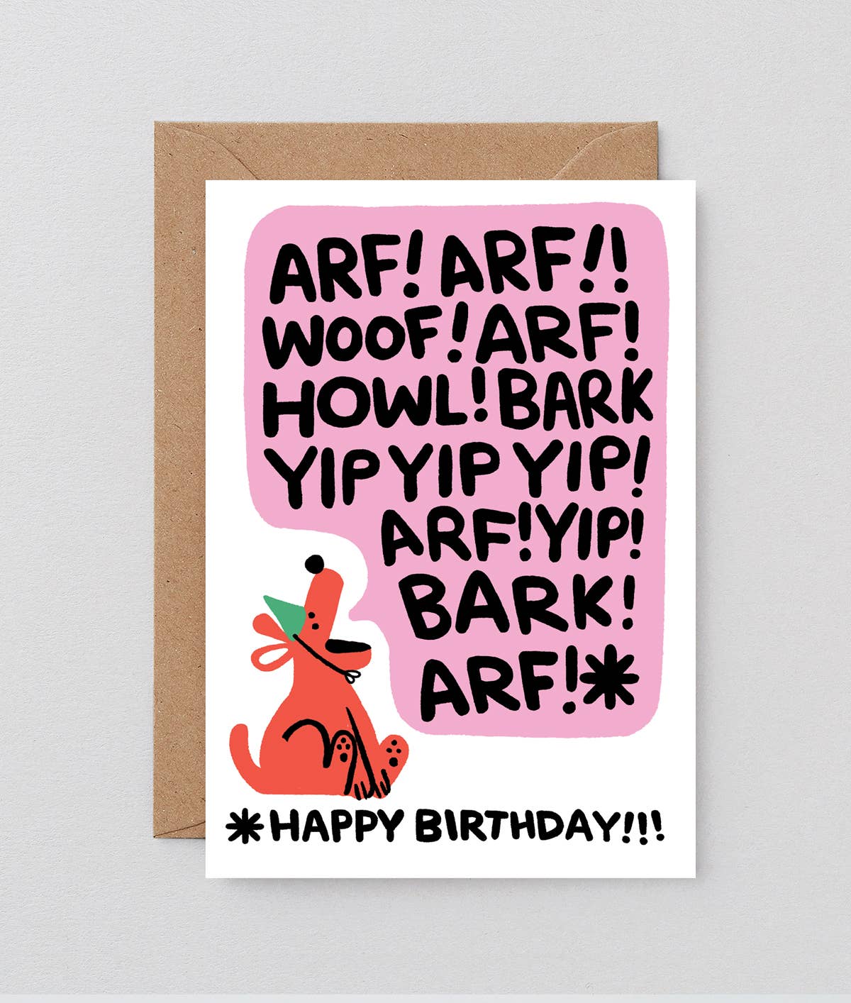Wrap (US duties paid) - Wholesale Birthday Card - ‘Birthday Bark’ Greetings Card1