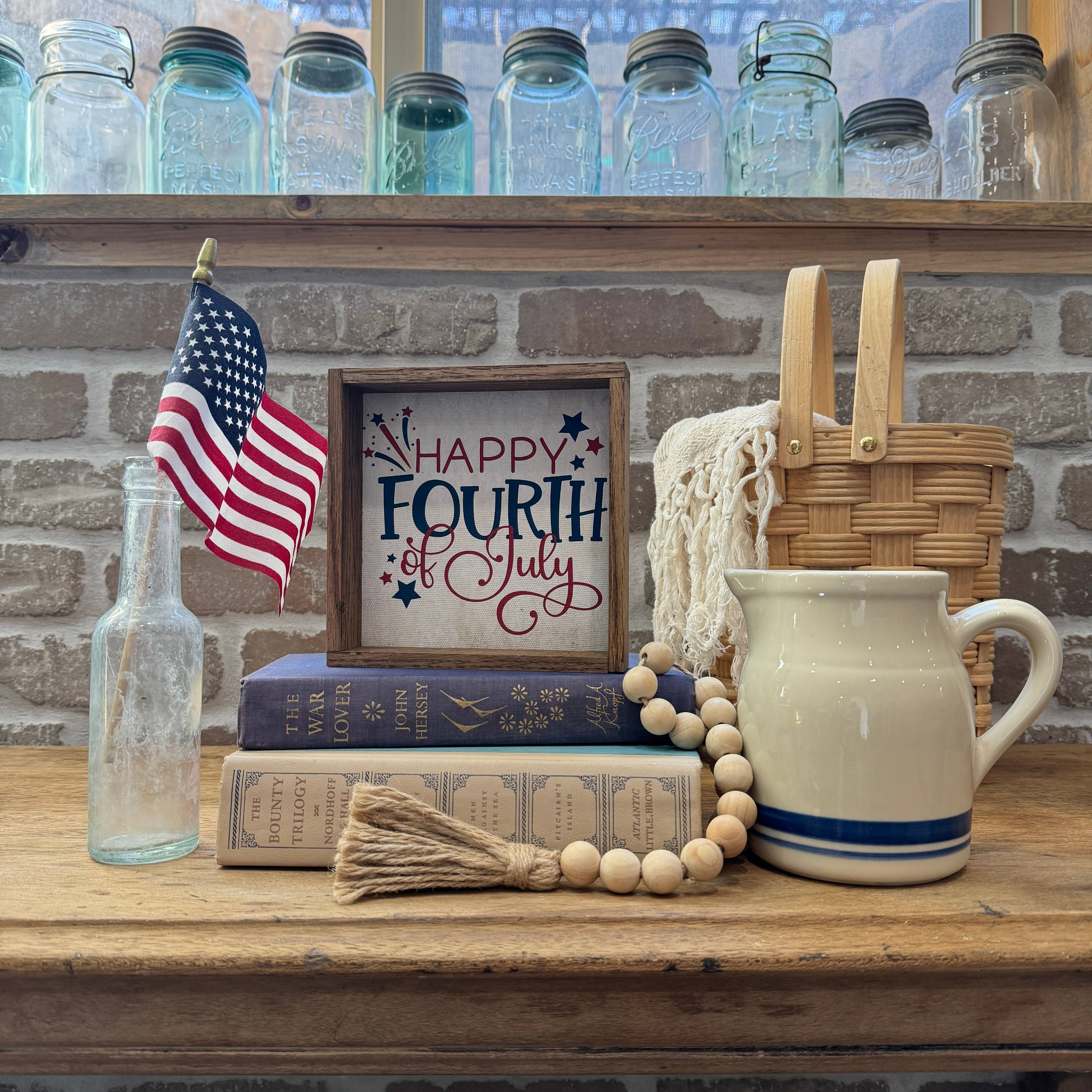 Hangout Home – wholesale Sign – July Décor- Happy FOURTH of July- Summer Decor2