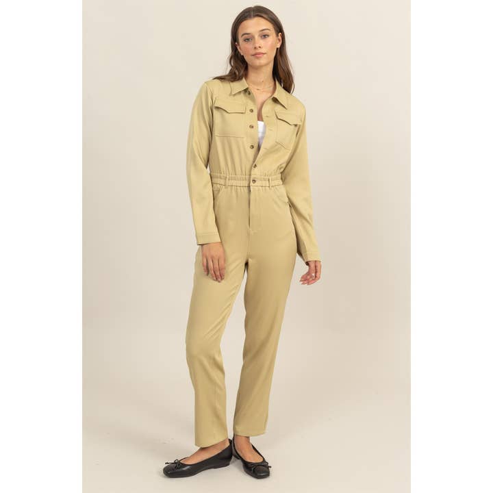 HYFVE – Großhandel Jumpsuit – Damen – Utility-Overall mit Knopfleiste3