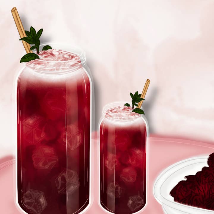 Manifesto - Bisso na bissap per la vendita all'ingrosso da parte di Afro Garden