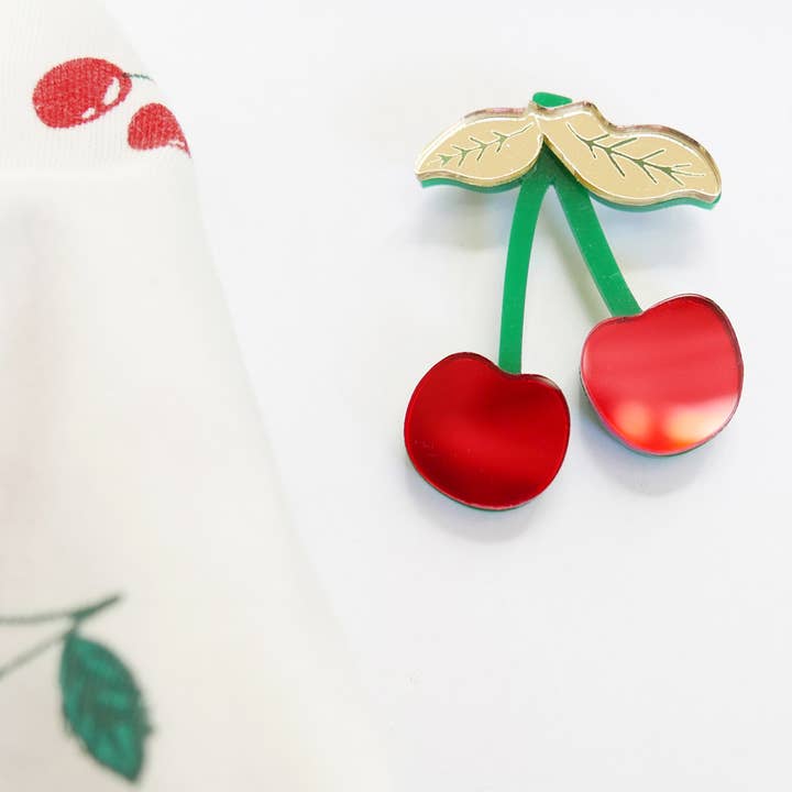 BiCA-Good Morning Design - Wholesale Brooch - Spilla di ciliegie1