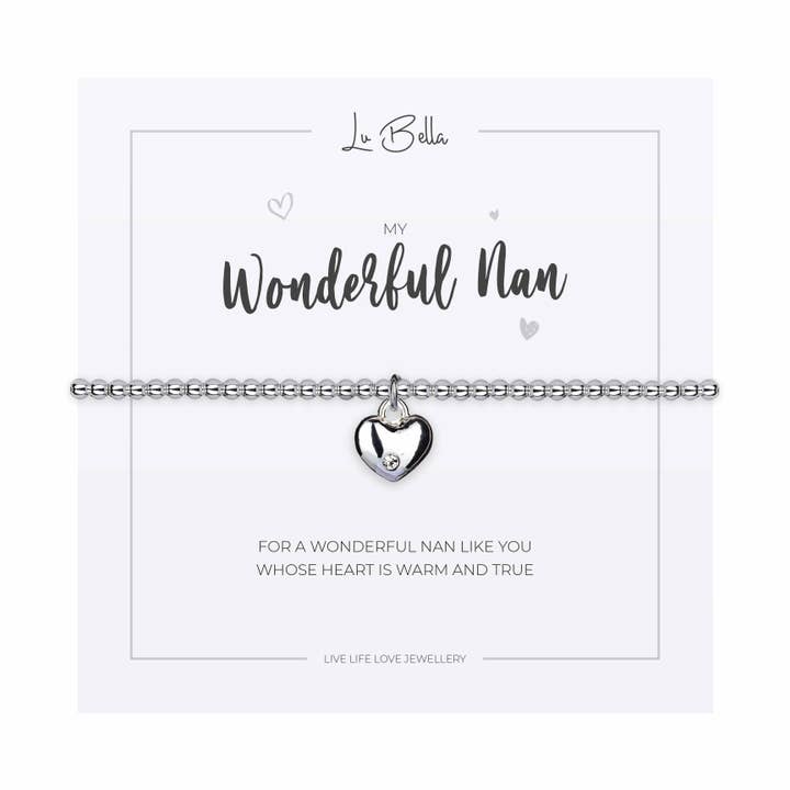 My Wonderful Nan Bracelet | Friendship Gifts For Women for wholesale by Lu Bella