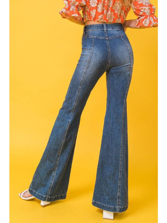 MEDIUM INDIGO A DENIM PANT-JP5742. for wholesale on Faire