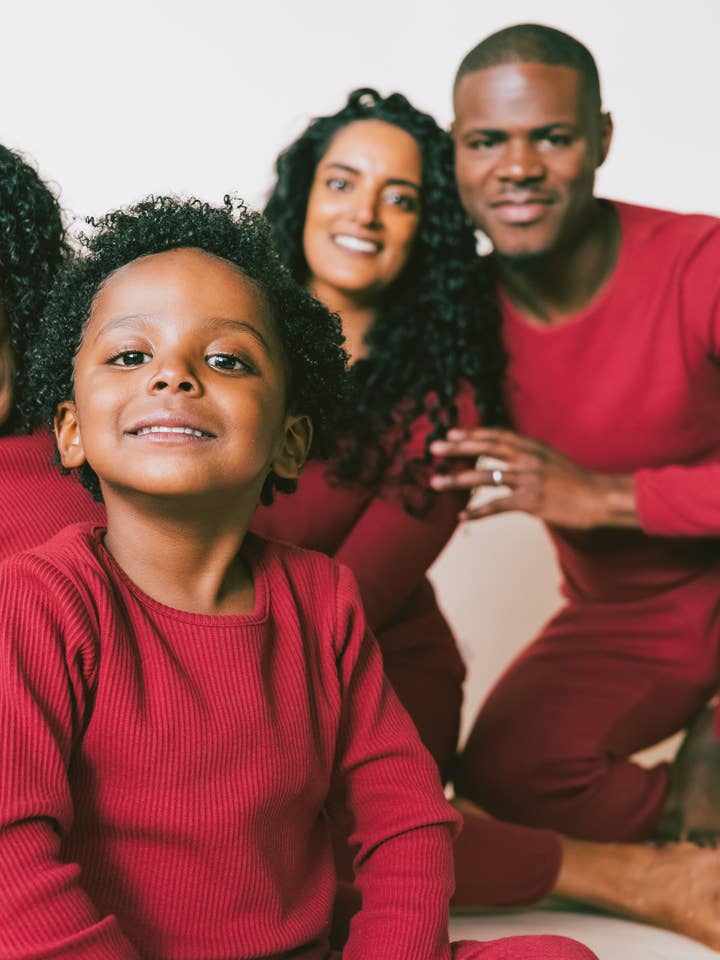 DreamBuy - Wholesale Sleepwear Set - Unisex - Claret Red Adult Unisex Ribbed Loungewear Matching Pajamas