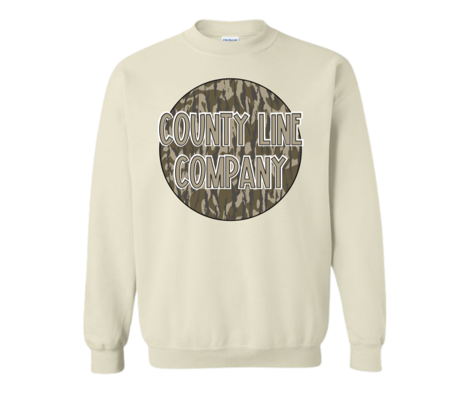County Line Company - Wholesale Graphic Sweatshirt - Unisex - County Line Camo Crewneck1