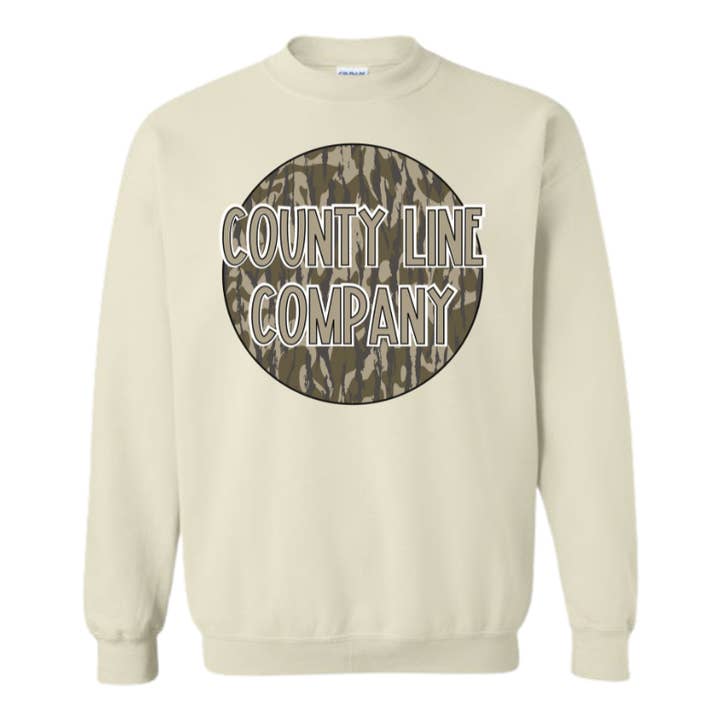 County Line Company - Vente Sweat-shirt à imprimés – unisexe - Crewneck camouflage County Line1