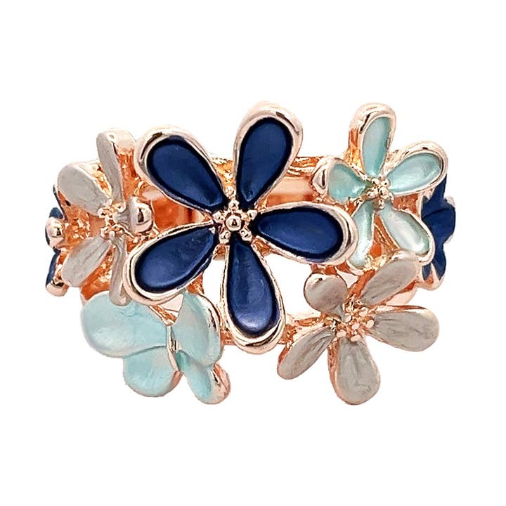 Elastisk ring med handmålad emalj - SW2352E175 för wholesale av AMORINO SRL