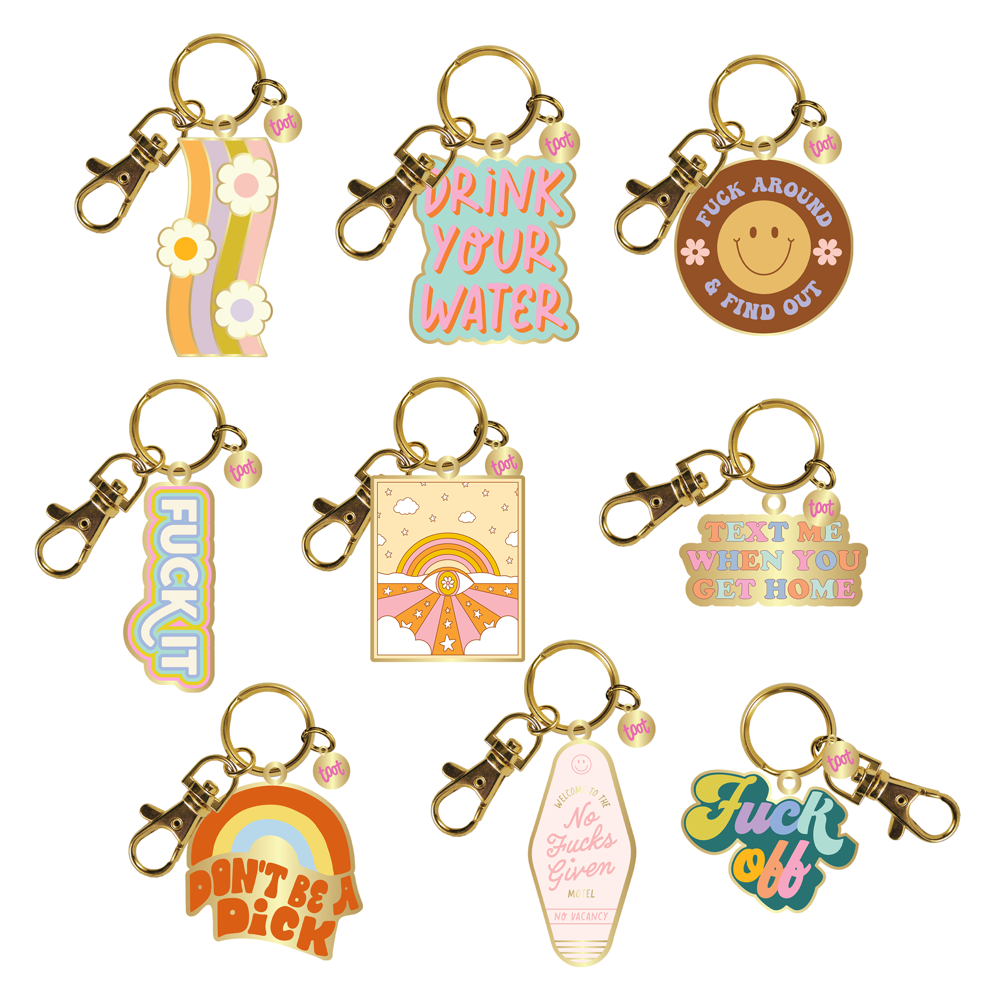 Talking Out of Turn - Wholesale Keychain - Women's - Key Charms // Enamel Key Chains (TOPSELLER!!)5