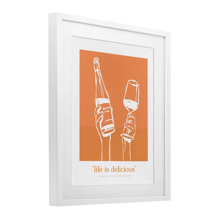 Stupell Industries - Wholesale Wall Sign - Orange Life Is Delicious - Print Under Glass Wall Art10