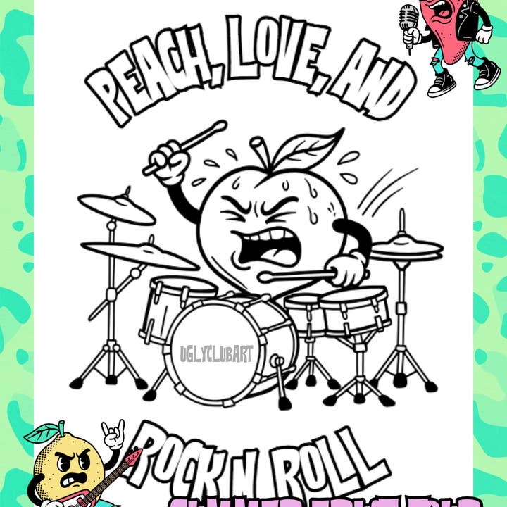 Mindful Colorings - Wholesale Colouring and activity book – adult - Coloring & Activity Book: Summer Fruit Tour3