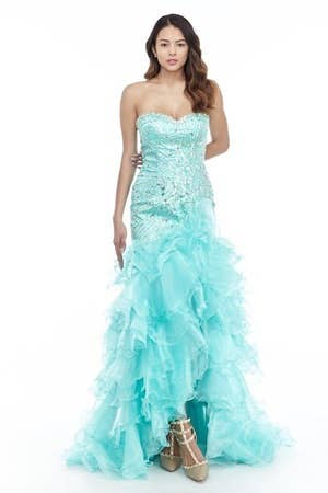 Chicas - Wholesale Gown – Women's - Long Sweetheart Neckline Organza Ball Gown C8515