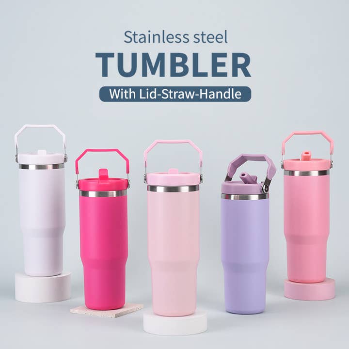 30oz Portable Stainless Steel Vacuum Insulated Tumbler for wholesale by Candles Meta