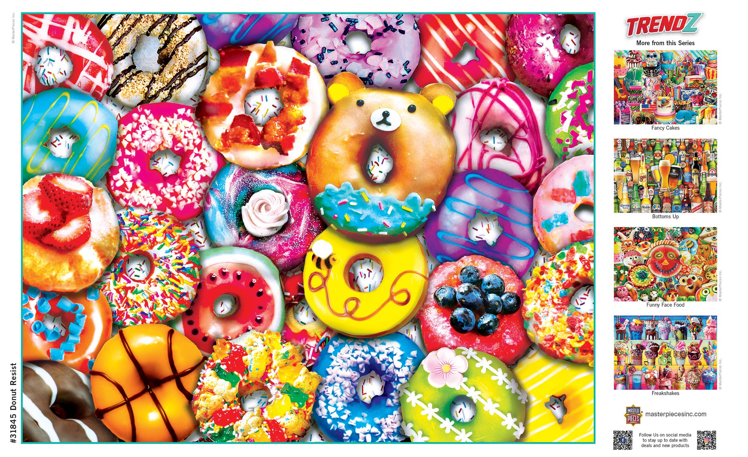 Masterpieces Puzzles - Wholesale Puzzle - Adult - Trendz - Donut Resist 300 Piece EZ Grip Puzzle3