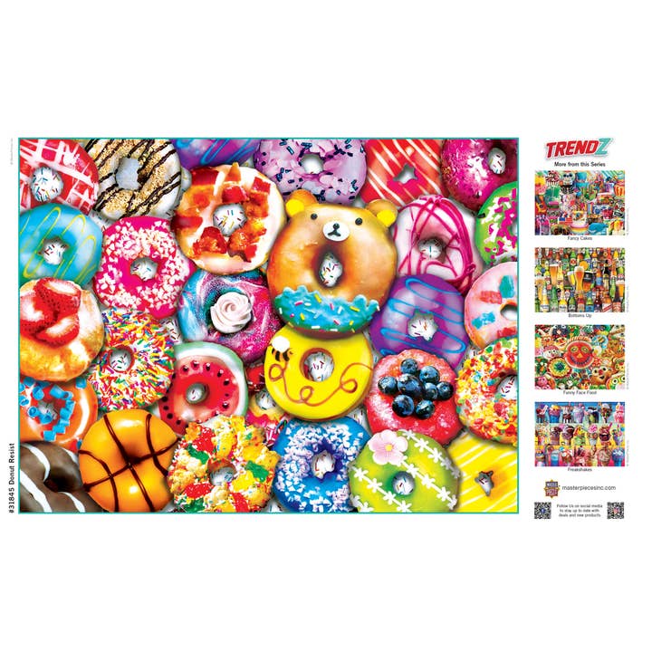 Masterpieces Puzzles - Wholesale Puzzle - Adult - Trendz - Donut Resist 300 Piece EZ Grip Puzzle3