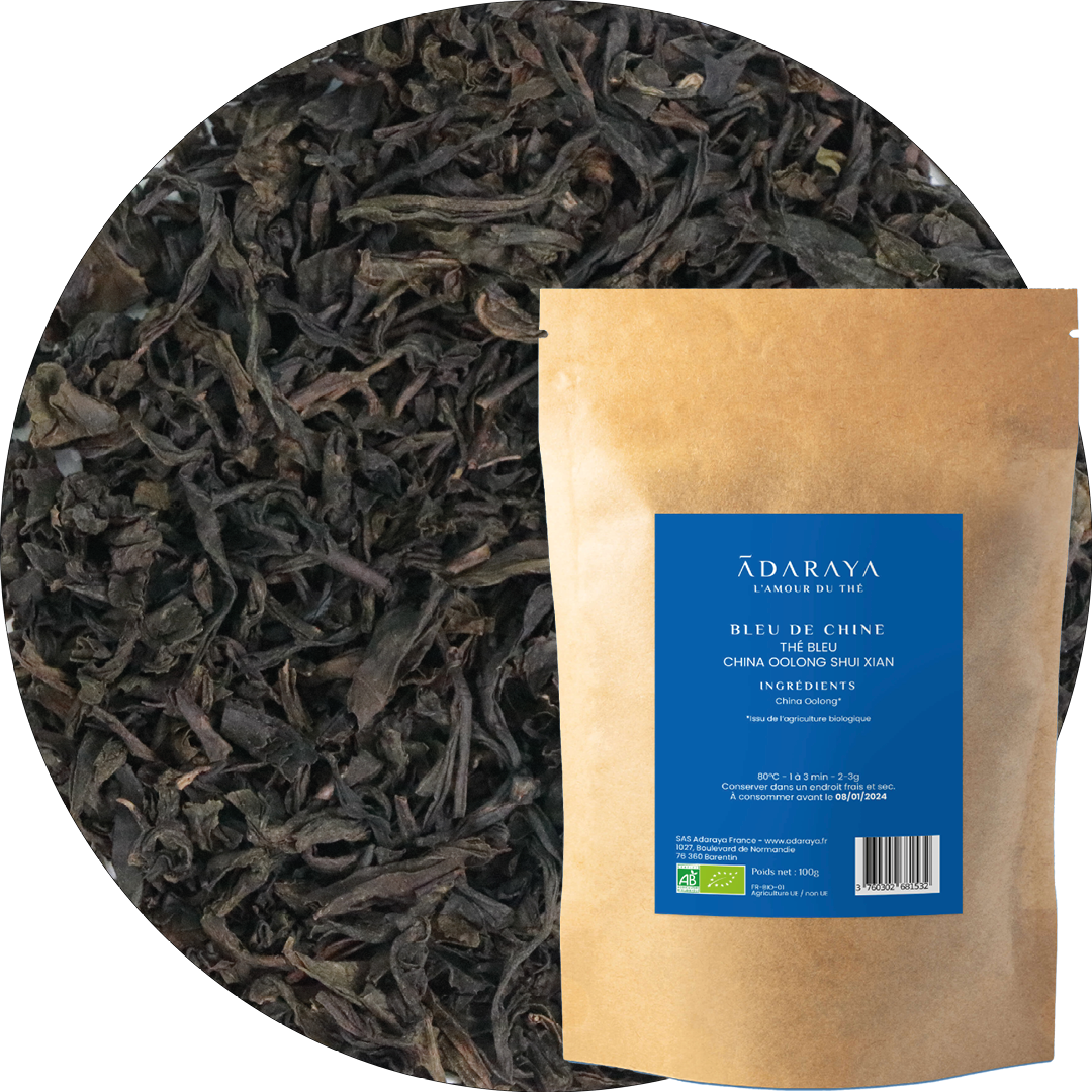 ADARAYA - Vente Thé en vrac - Thé oolong Bleu de Chine bio1