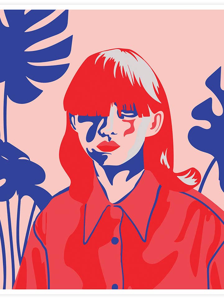 Roze haar Maakt niet uit Stijlvolle print voor wholesale door The Underdog Print Shop